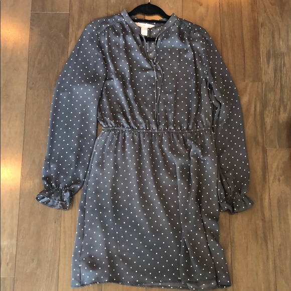 Long sleeve polka dot dress - Picture 4 of 5